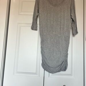VENUS Heather Gray Scoop Neck Top